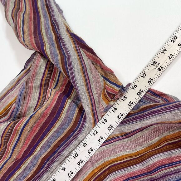 Eskandar Pant Set Womens Size 1 & 2 Multicolor Linen Striped Neiman Marcus - Picture 13 of 16